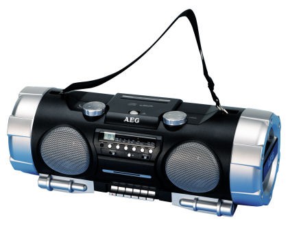 Cd Radiorecorder Boombox Ghettoblaster Aeg Srr4317 Mp3